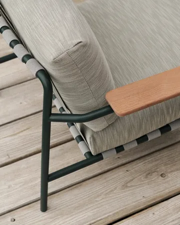 Settle 2-seters sofa - Ribbed Weave 2 Dark green - Muuto