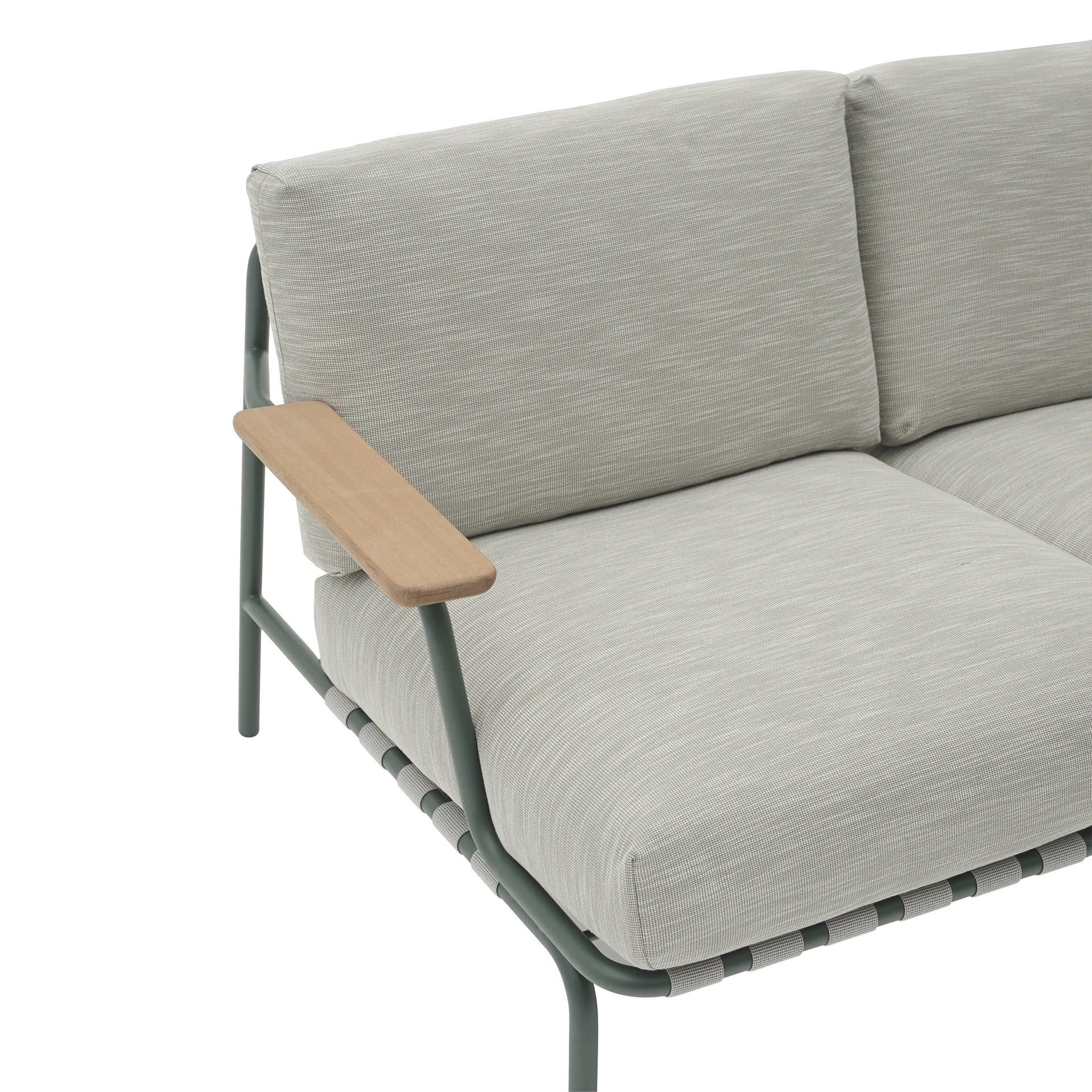 Settle 2-seters sofa, Ribbed Weave 2 Dark green Muuto