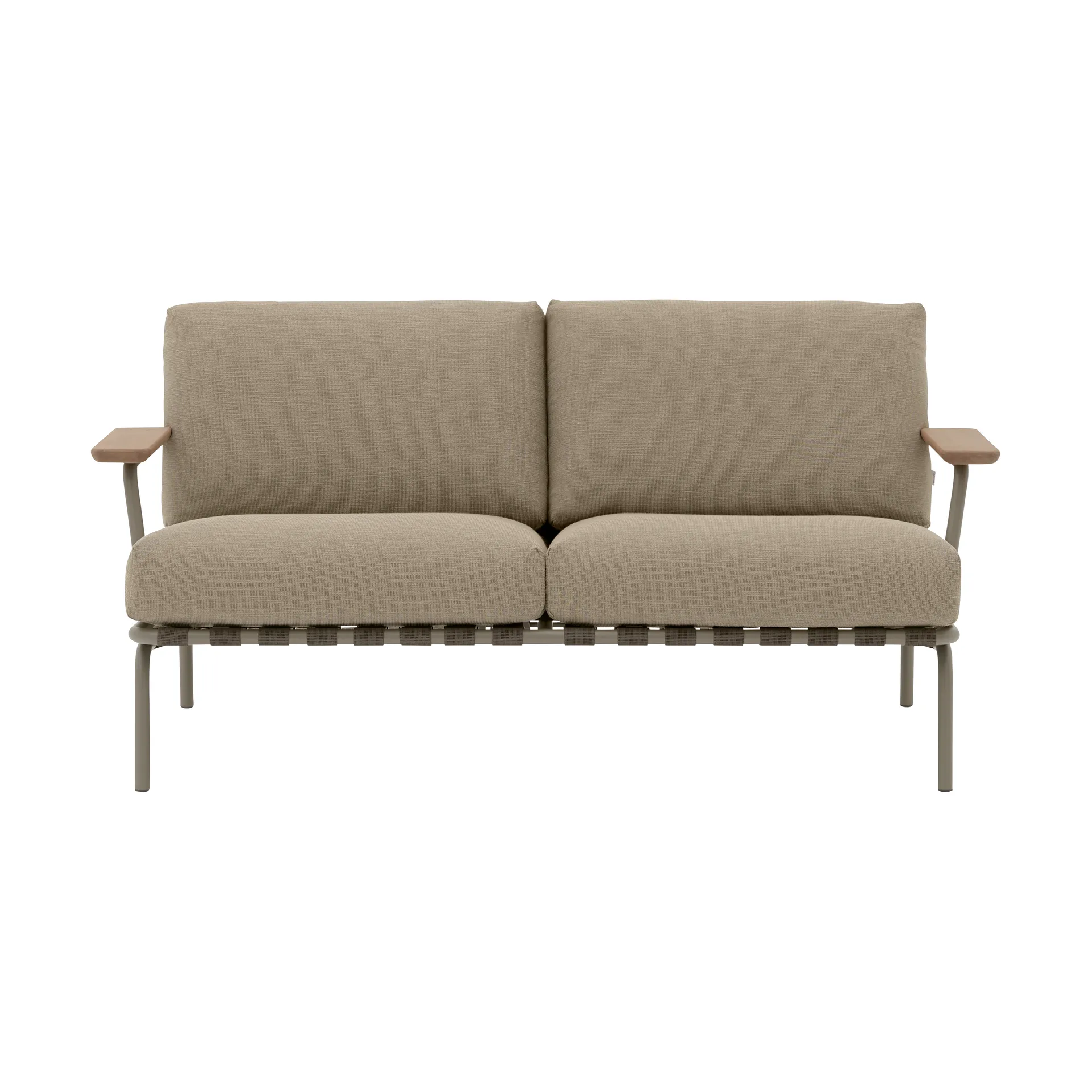 Settle 2-seters sofa, Ribbed Weave 5 Taupe Muuto
