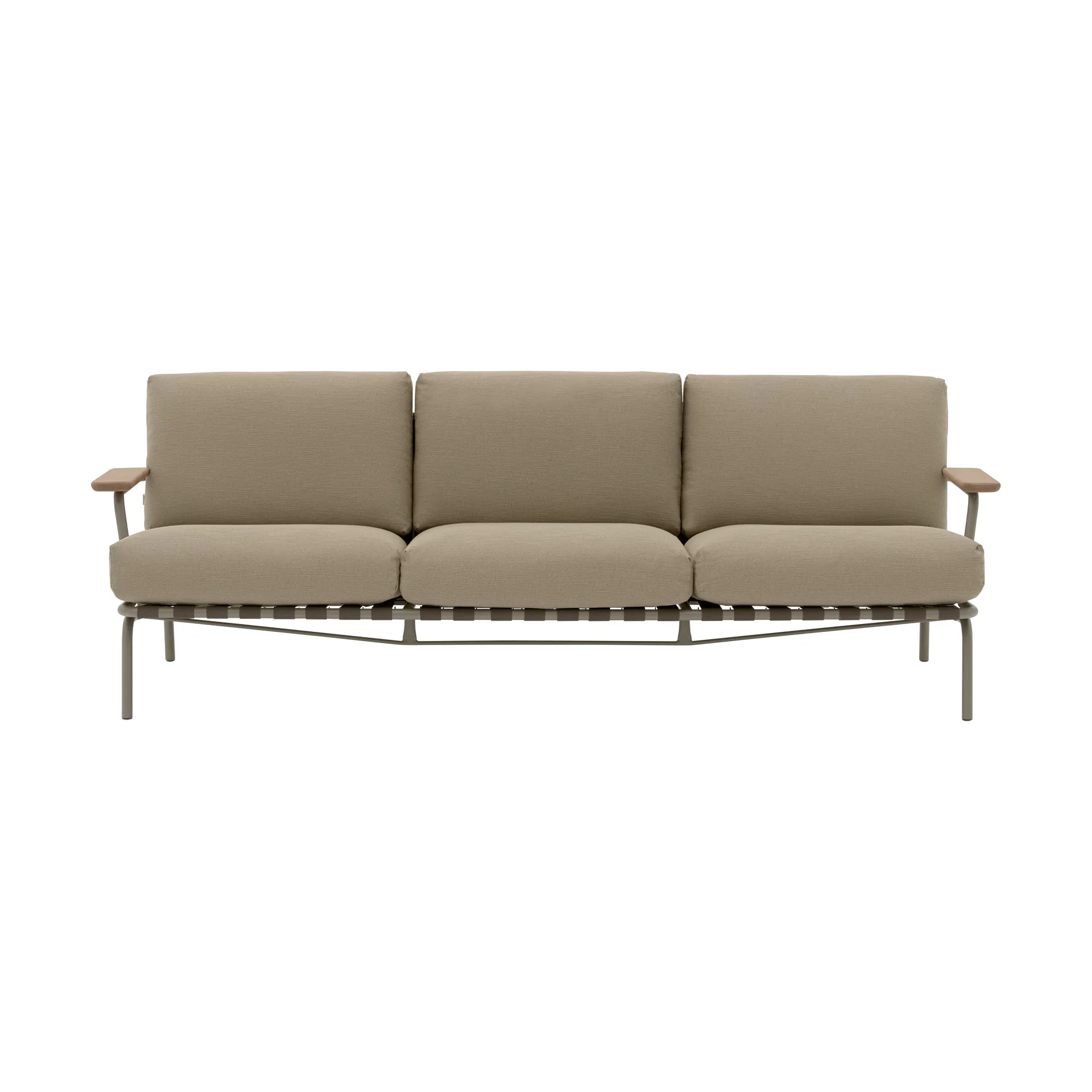 Settle 3-seters sofa, Ribbed Weave 5 Taupe Muuto