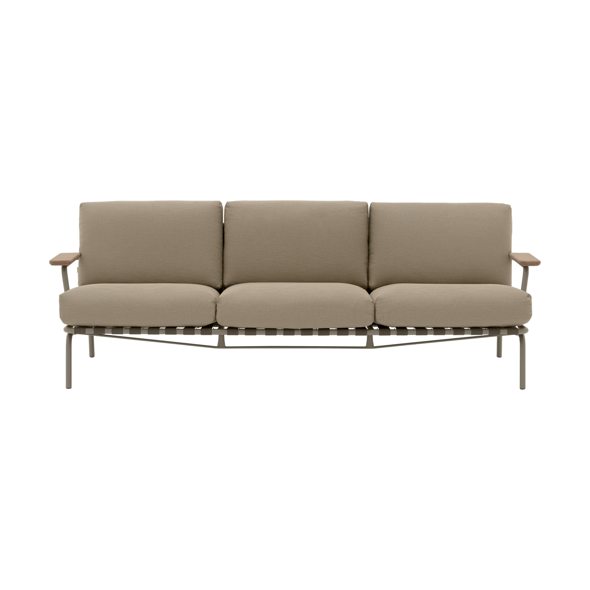 Muuto, Settle 3-seters sofa Ribbed Weave 5/Taupe