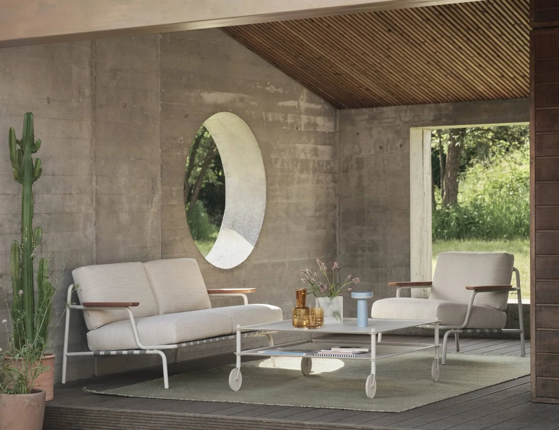 Settle Lounge Chair loungestol, Laze 1 Grey Muuto