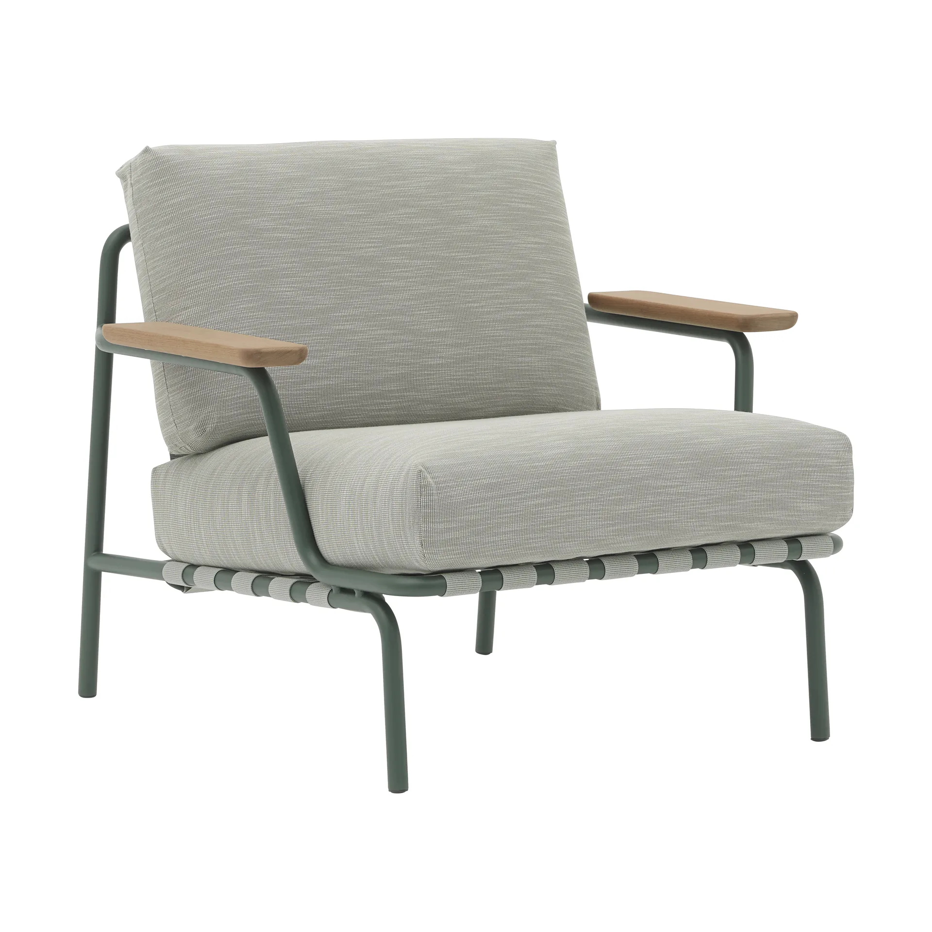 Settle Lounge Chair loungestol, Ribbed Weave 2 Dark green Muuto