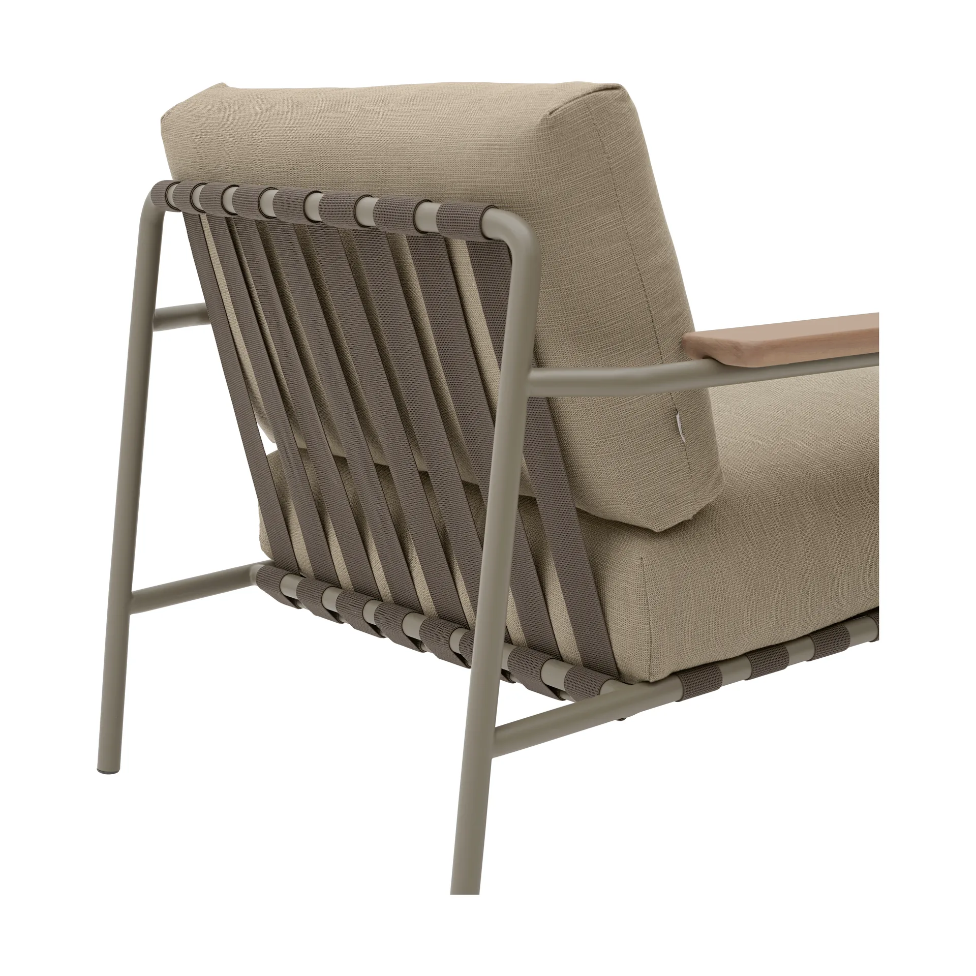 Settle Lounge Chair loungestol, Ribbed Weave 5 Taupe Muuto