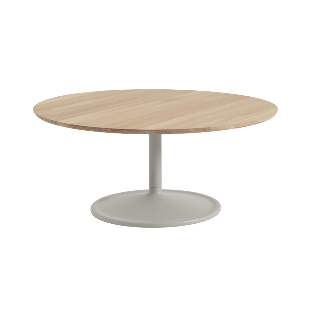 Bilde av Muuto Soft salongbord Ø95 cm Solid oak-grey