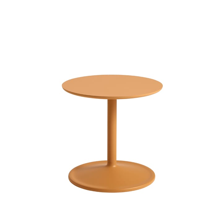 Soft sidebord Ø 41 cm - Orange laminate H: 40 cm - Muuto