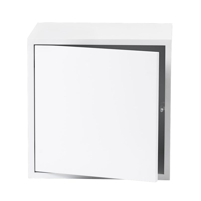 Muuto Stacked 2.0 hyller med dør, medium hvit