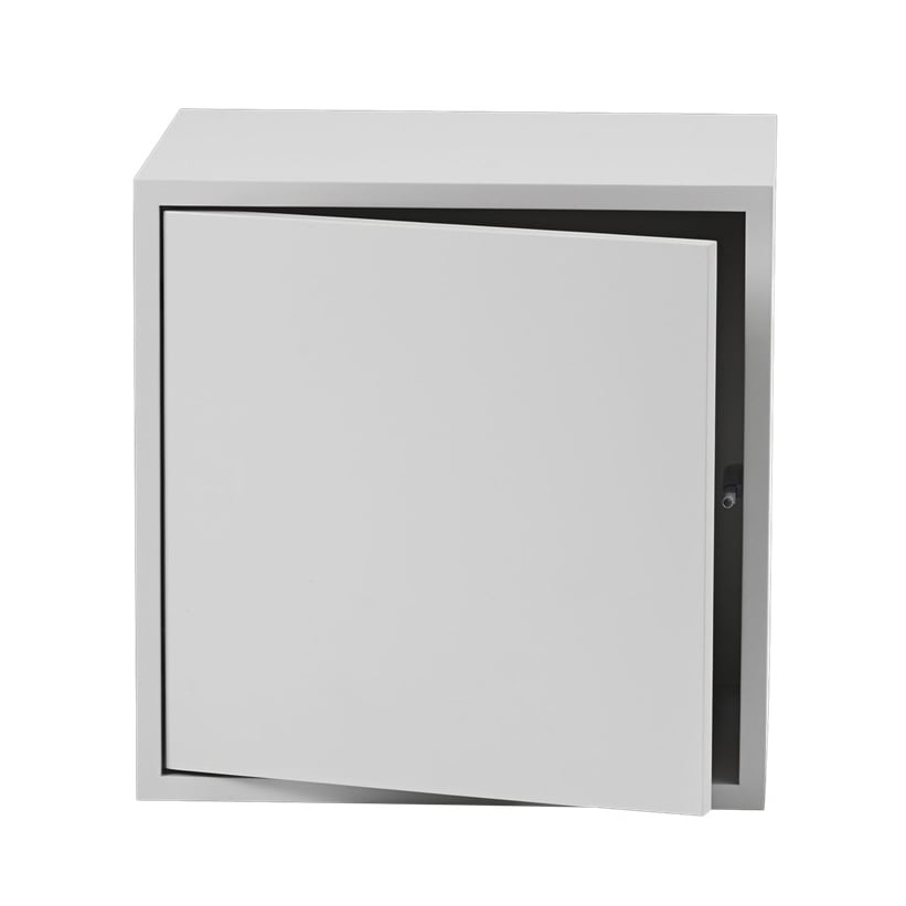 Muuto Stacked 2.0 hyller med dr, medium lysegrå | Skandinavisk Design | Hyller & Hyllesystem | Grå