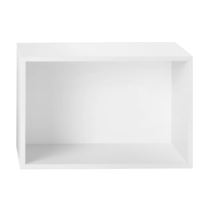 Stacked 2.0 hyller med ryggskive, large - hvit - Muuto