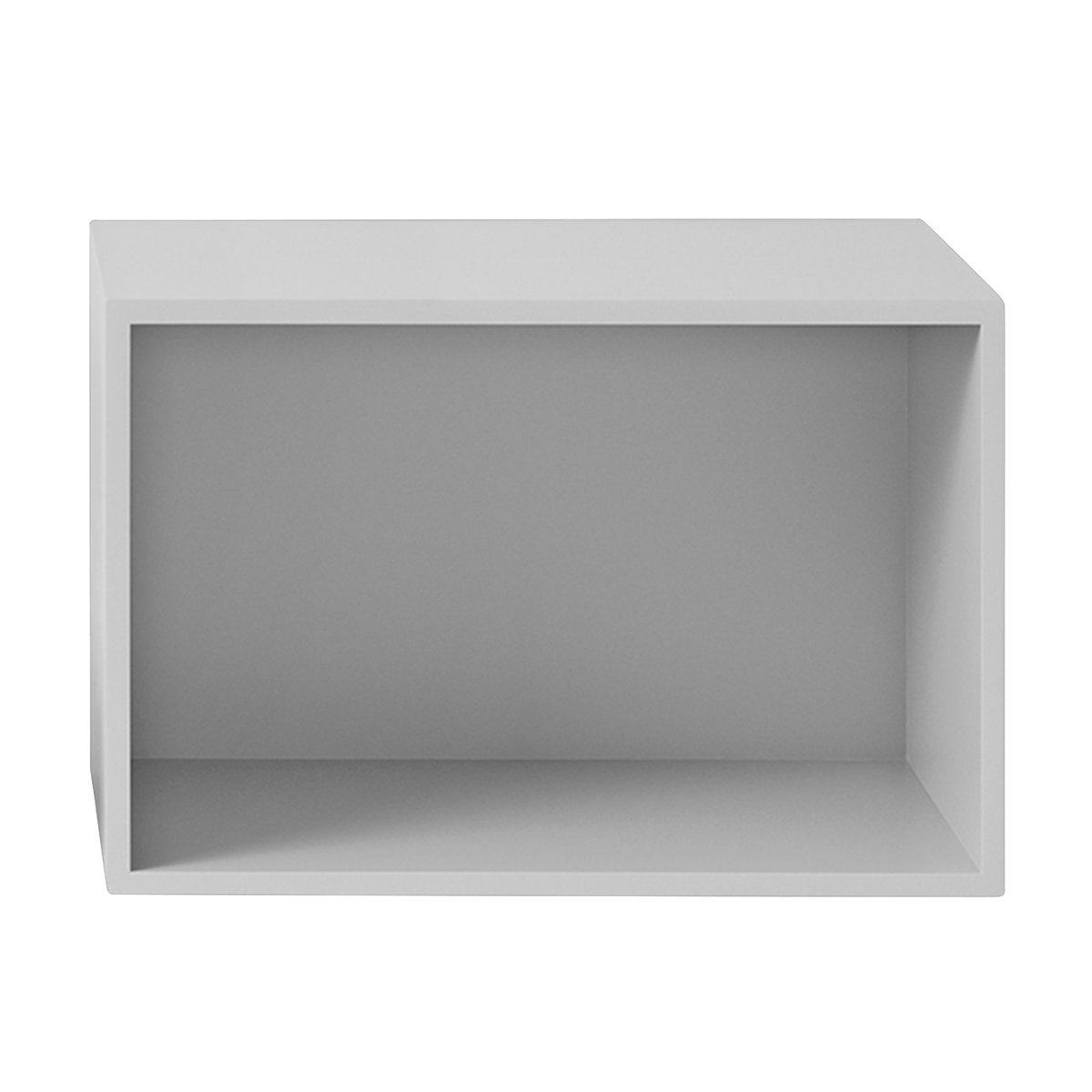 Muuto Stacked 2.0 hyller med ryggskive, large lysegrå