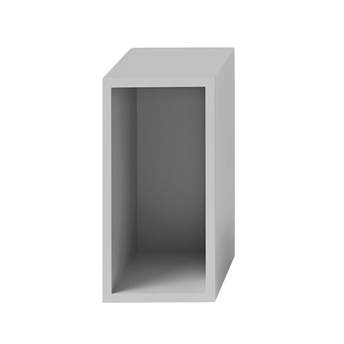 Muuto Stacked 2.0 hyller med ryggskive, small lysegrå