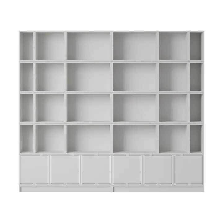 Stacked oppbevaringssystem bokhylle Configuration 1 - Grey - Muuto