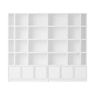 Stacked oppbevaringssystem bokhylle Configuration 1 - White - Muuto