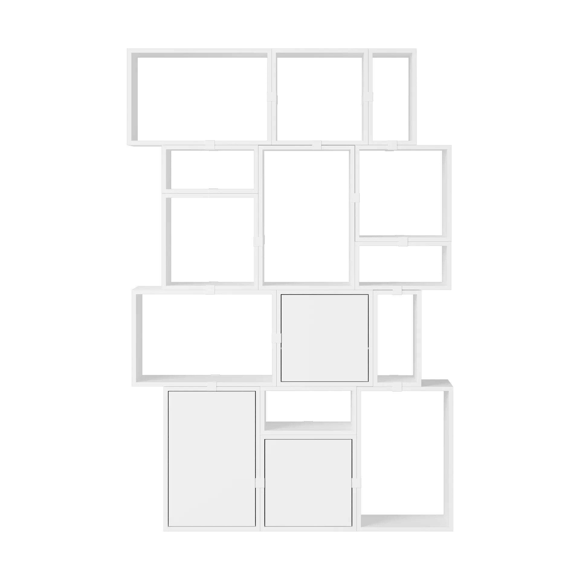 Stacked oppbevaringssystem bokhylle konfigurasjon 2, White Muuto