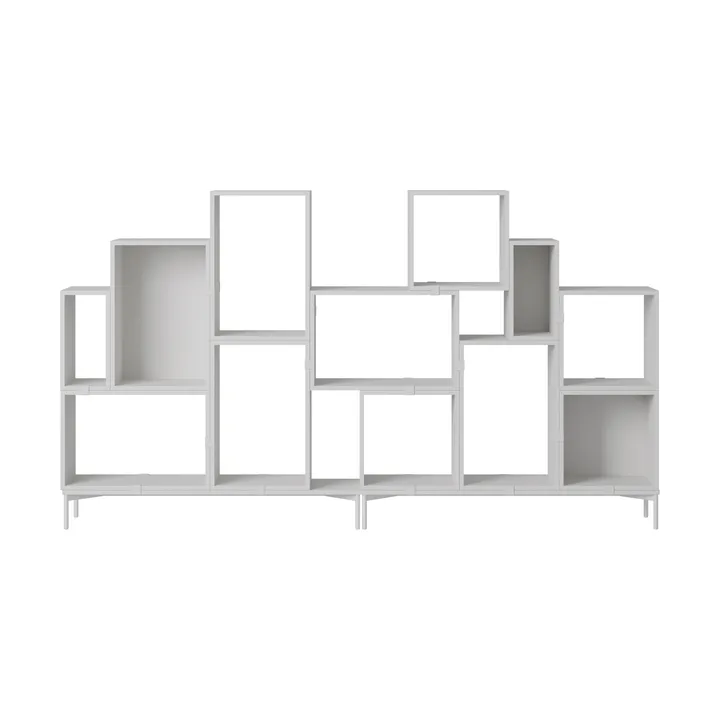 Stacked oppbevaringssystem bokhylle konfigurasjon 3 - Grey - Muuto
