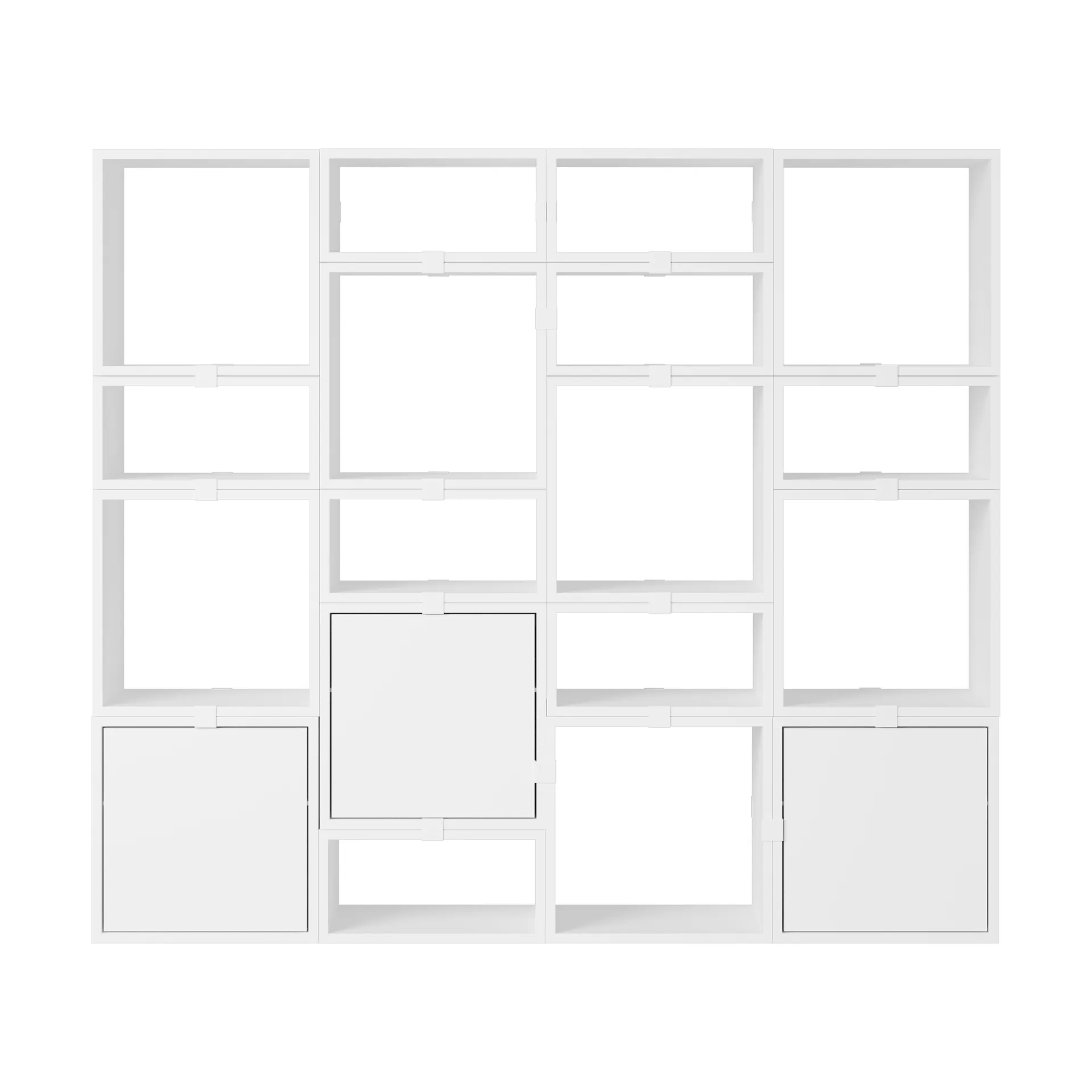 Stacked oppbevaringssystem bokhylle konfigurasjon 4, White Muuto
