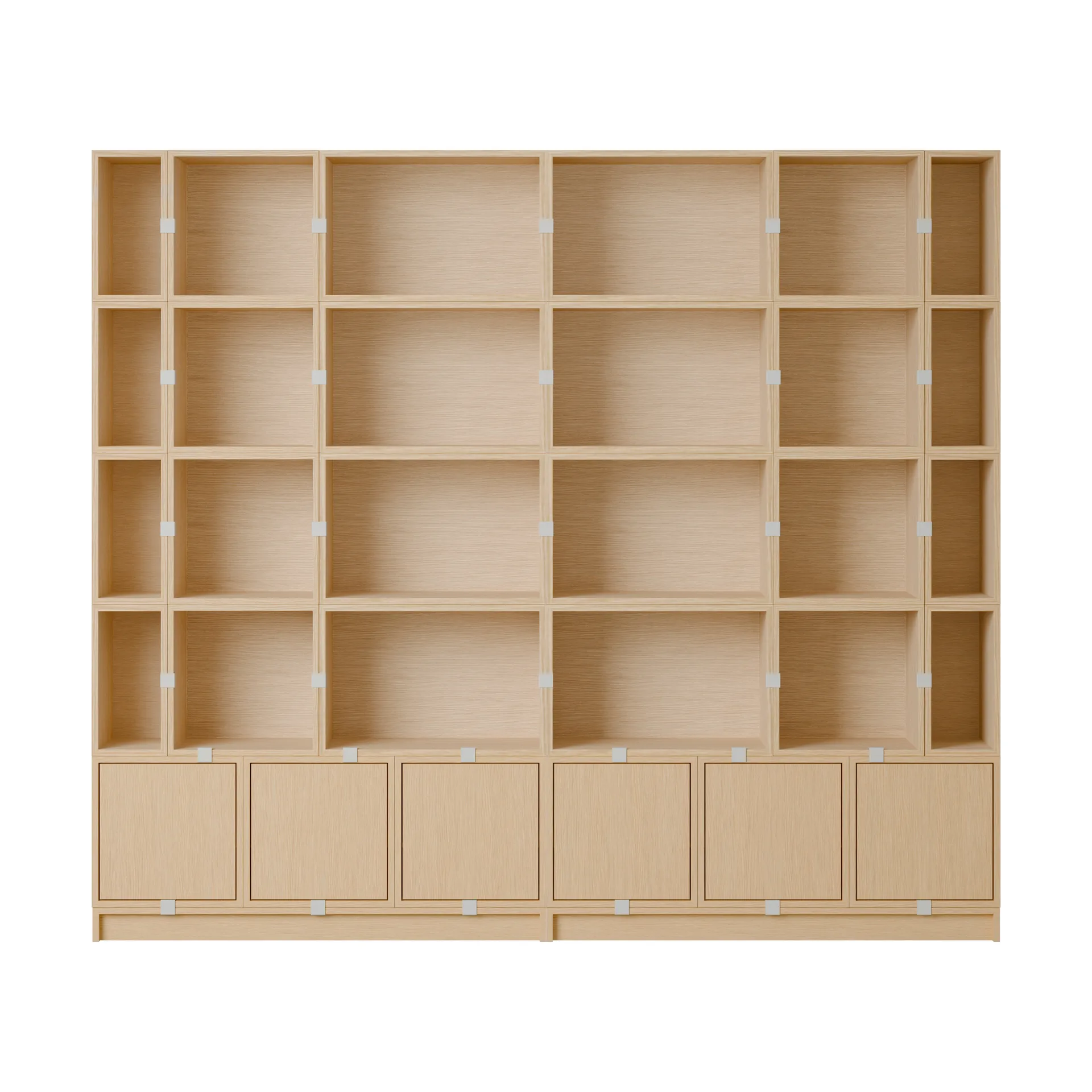 Stacked oppbevaringssystem Bookcase Configuration 1, Oak Muuto