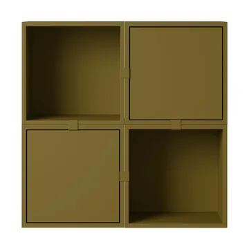 Stacked oppbevaringssystem gang konfigurasjon 4 - Brown green - Muuto