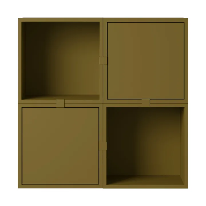 Stacked oppbevaringssystem gang konfigurasjon 4 - Brown green - Muuto