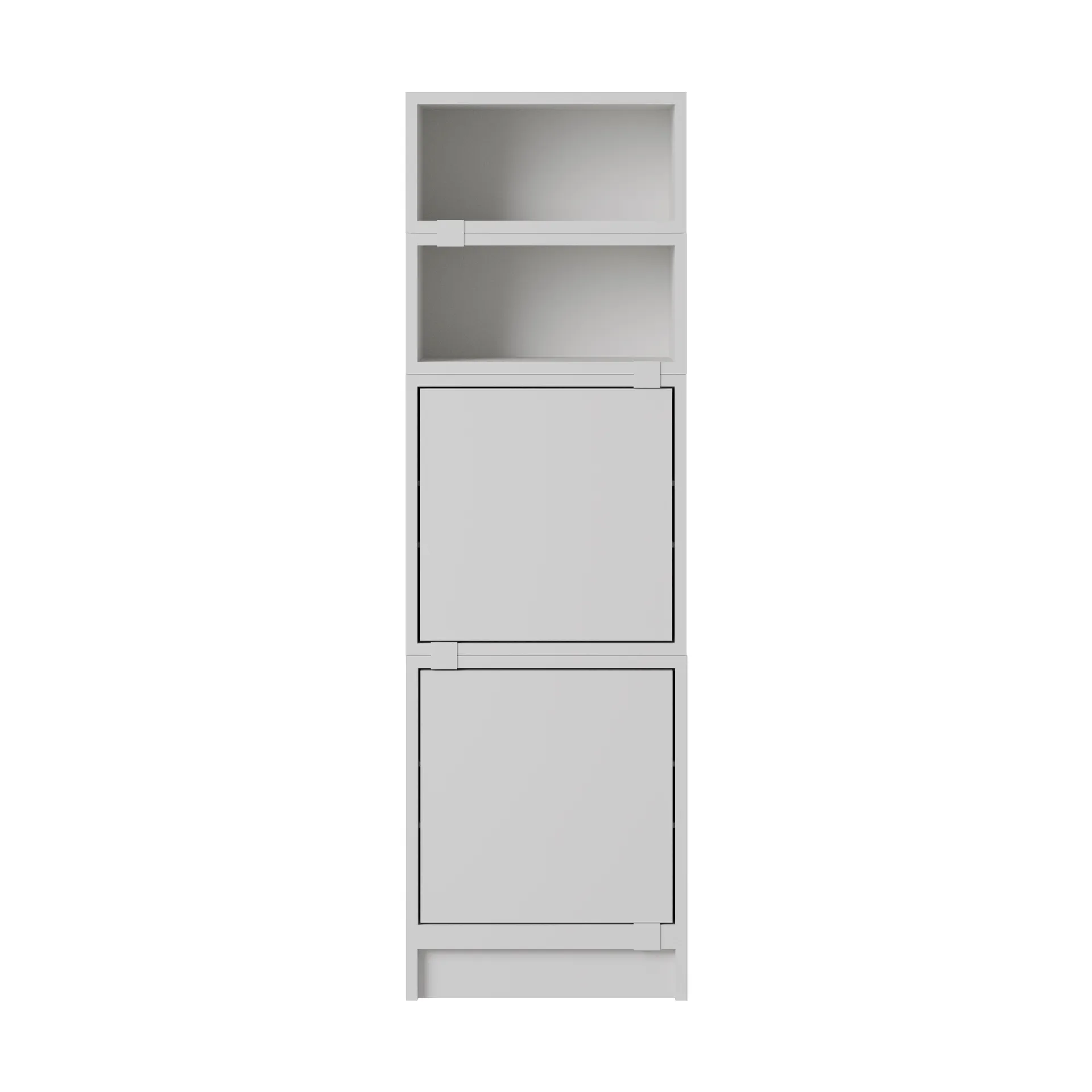 Stacked oppbevaringssystem kontor konfigurasjon 4, Grey Muuto