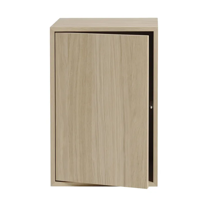 Stacked oppbevaringssystem med dør large - Eik - Muuto