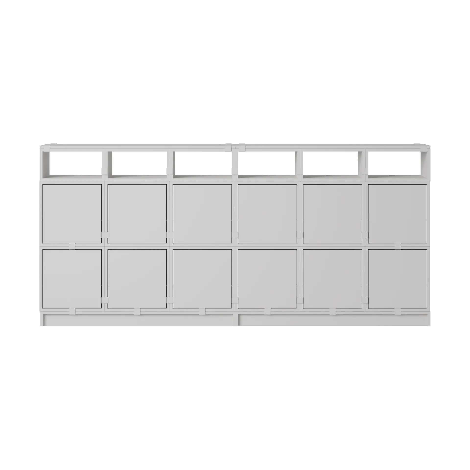 Stacked oppbevaringssystem sideboard konfigurasjon 1, Grey Muuto