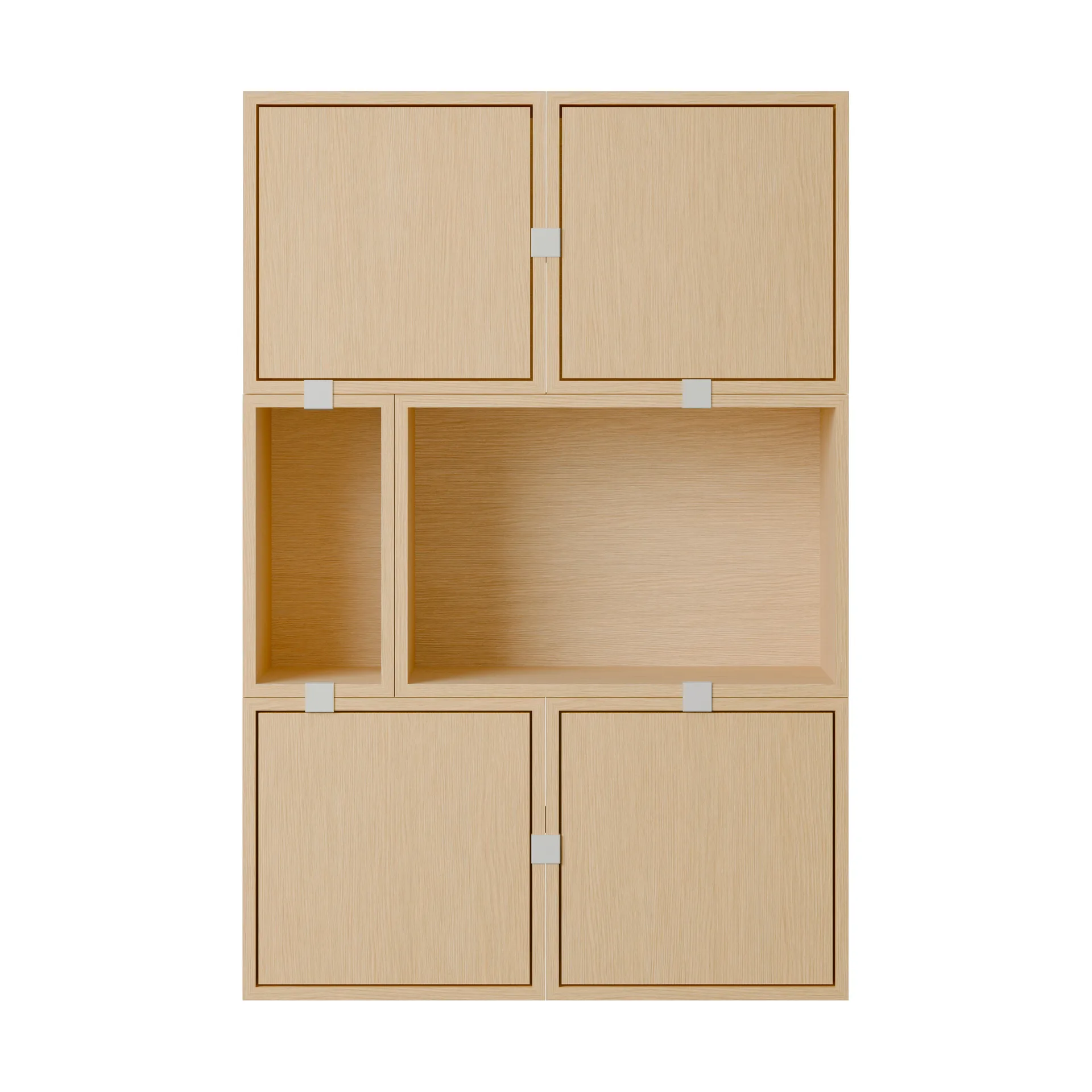Stacked oppbevaringssystem sideboard konfigurasjon 4, Eik Muuto