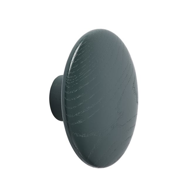 Muuto The Dots klesknagg dark green Medium