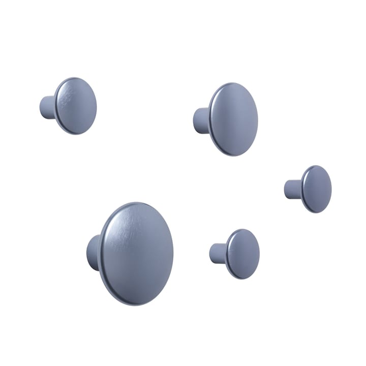 The Dots knagg metall 5-pakk - Pale blue - Muuto