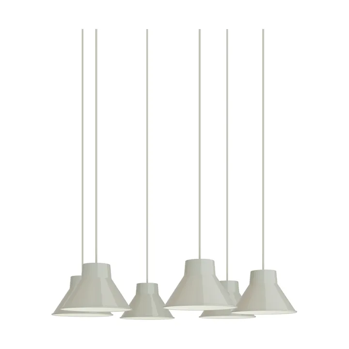 Top Pendant Cluster 6 pendellampe - Grey, Ø21 cm - Muuto