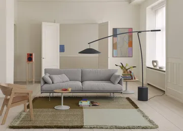 Verso ullteppe - Cool grey-mørk brun, 258x258 cm - Muuto