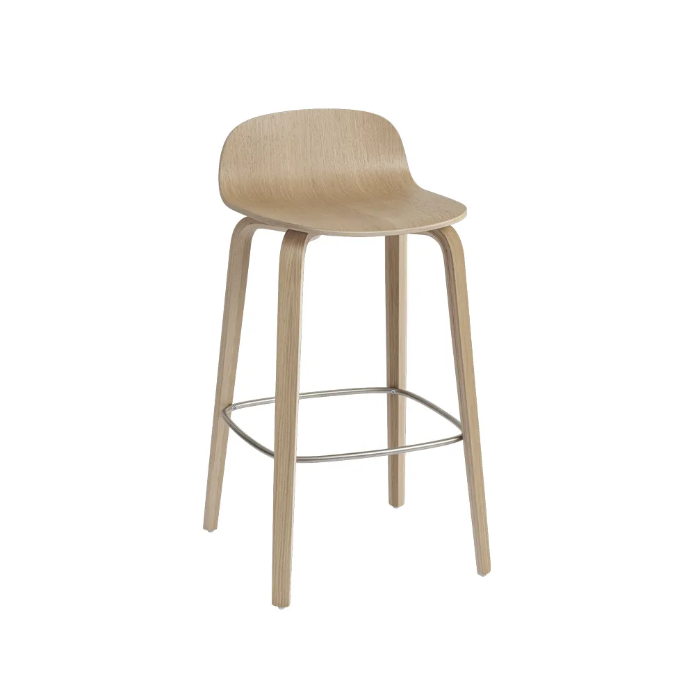 Visu barstol 65 cm, Oak-oak Muuto
