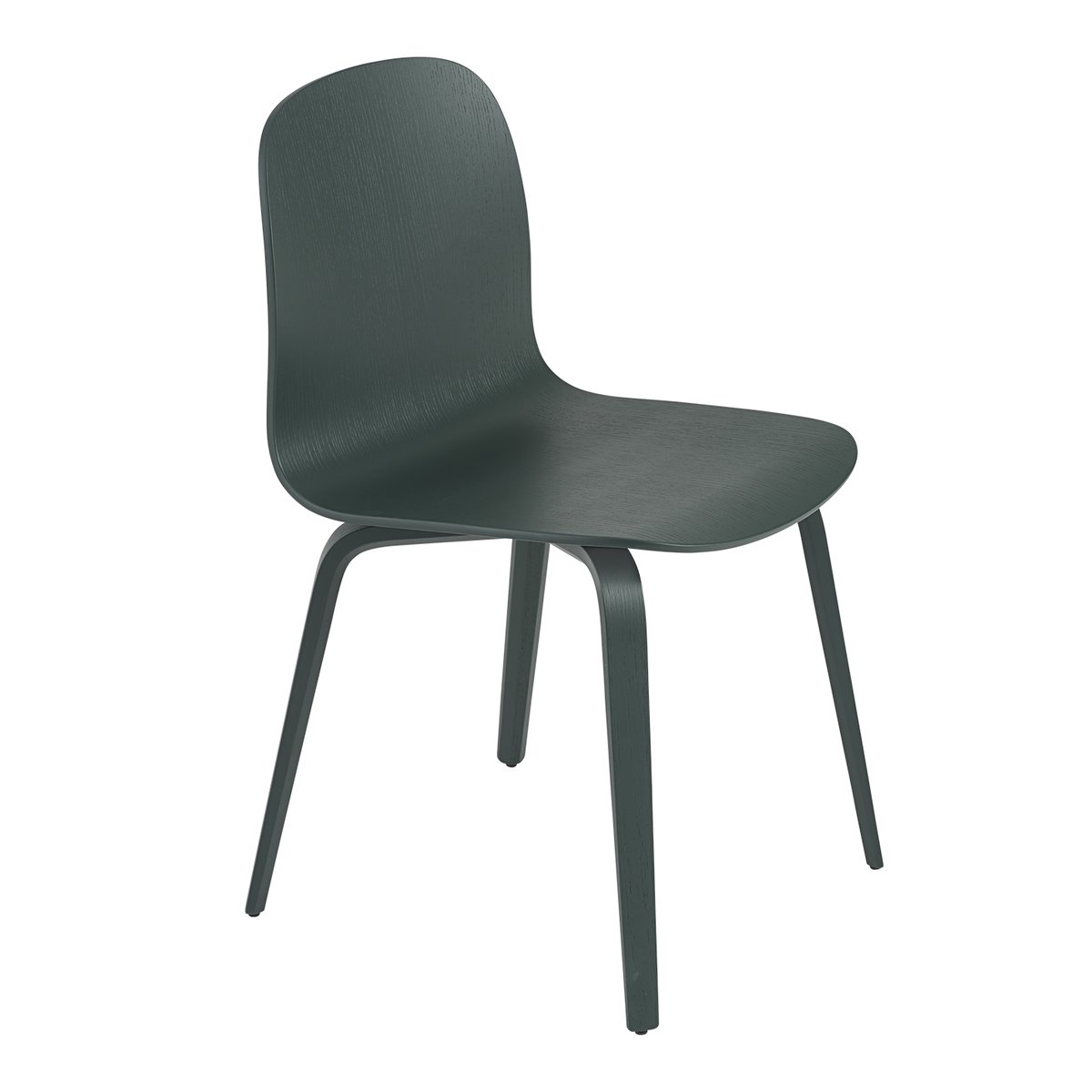 Muuto Visu Chair stol understell av tre Dark green