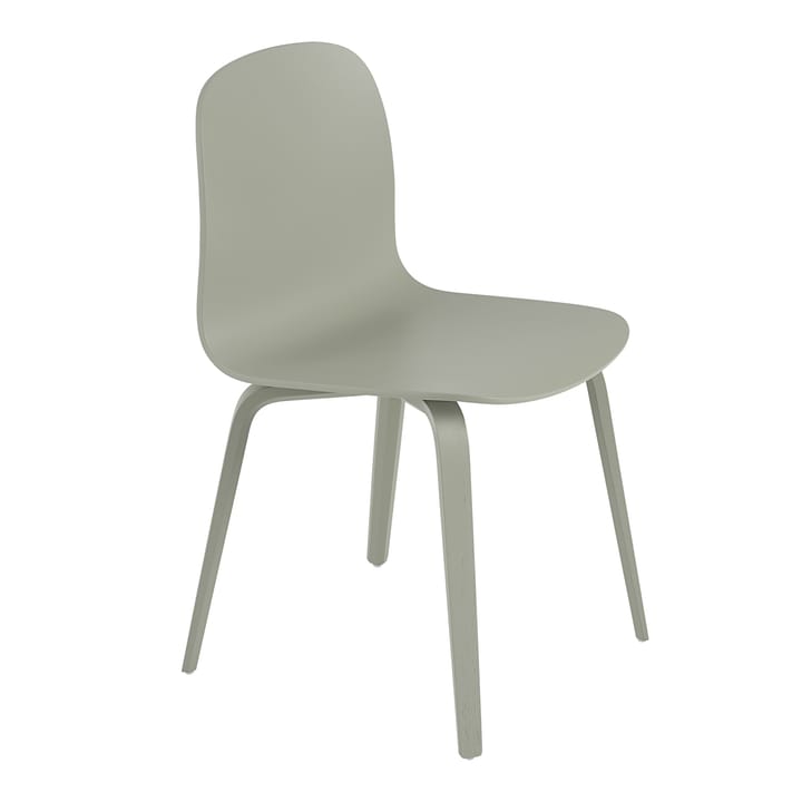 Visu Chair stol understell av tre - Dusty green - Muuto