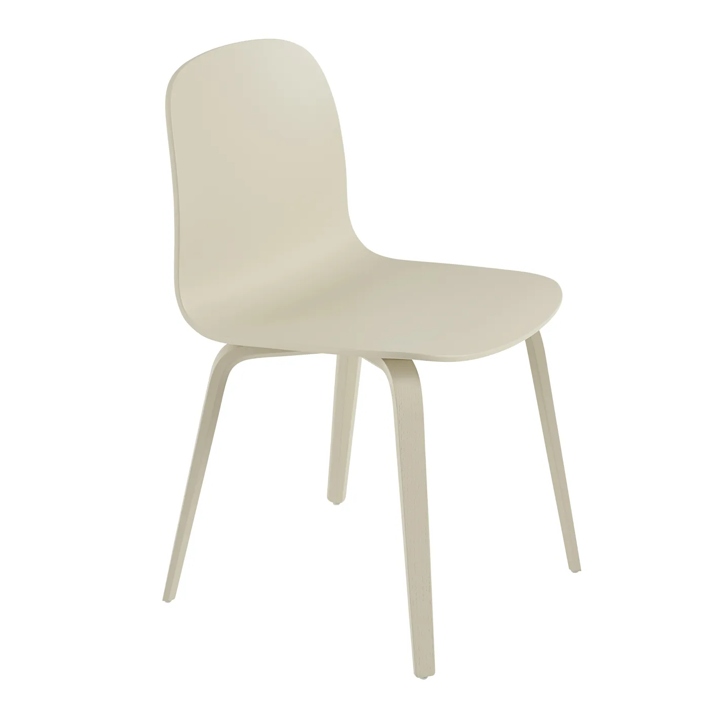 Visu Chair stol understell av tre, Sand Muuto