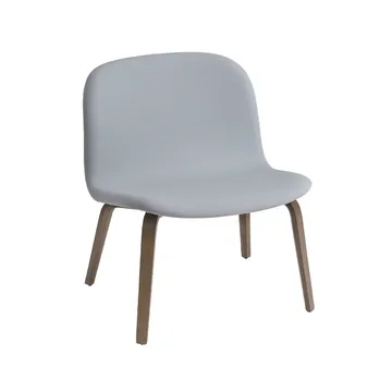 Visu loungestol trukket stol - Steelcut 120-Brown stained oak - Muuto