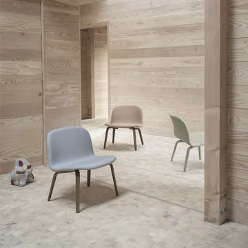 Visu loungestol trukket stol - Steelcut trio 515-Oak - Muuto