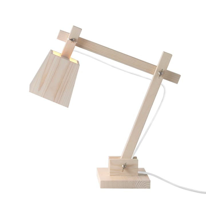 Wood skrivebordslampe - hvit ledning - Muuto