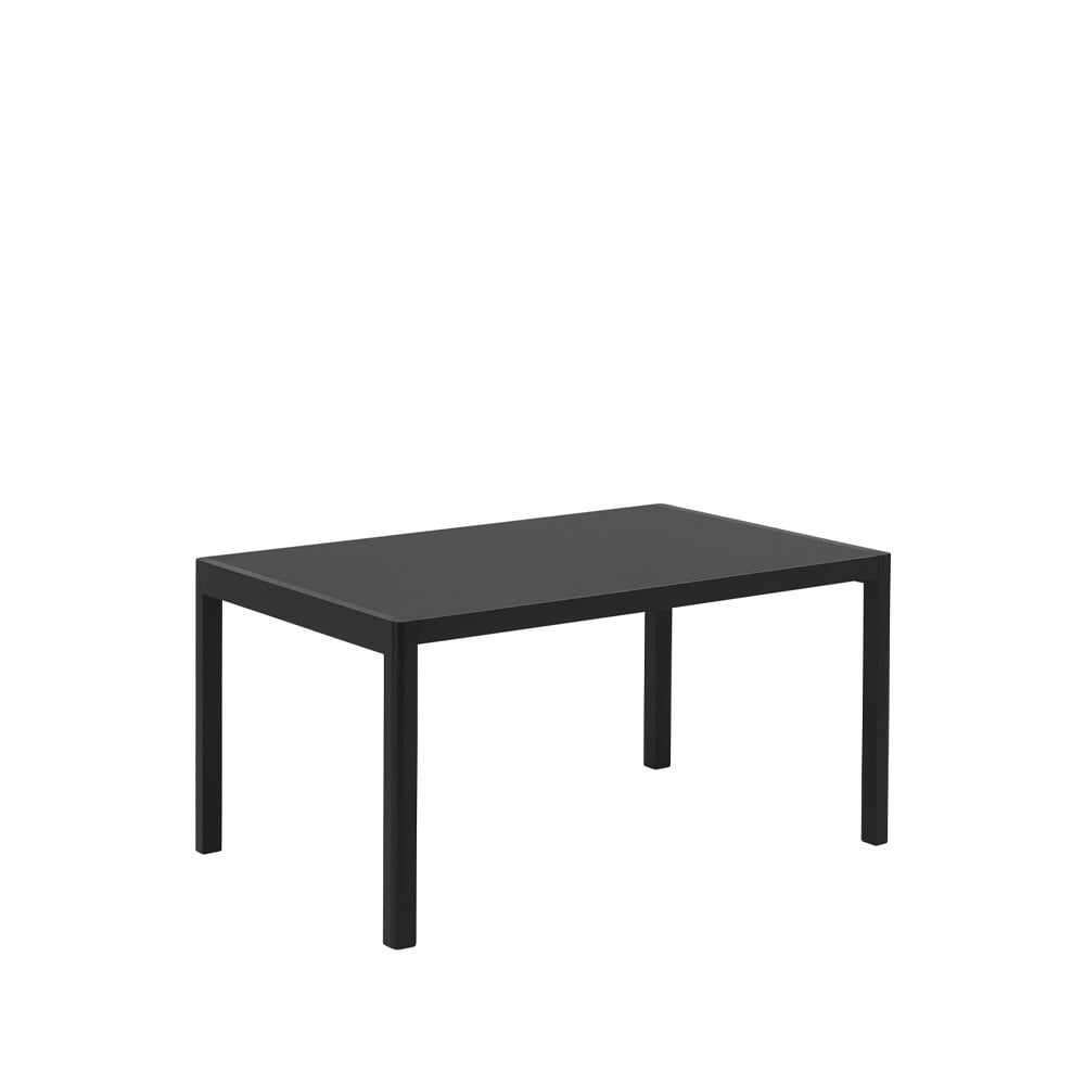 Bilde av Muuto Workshop spisebord Black linoleum-Black 140 x 92 cm