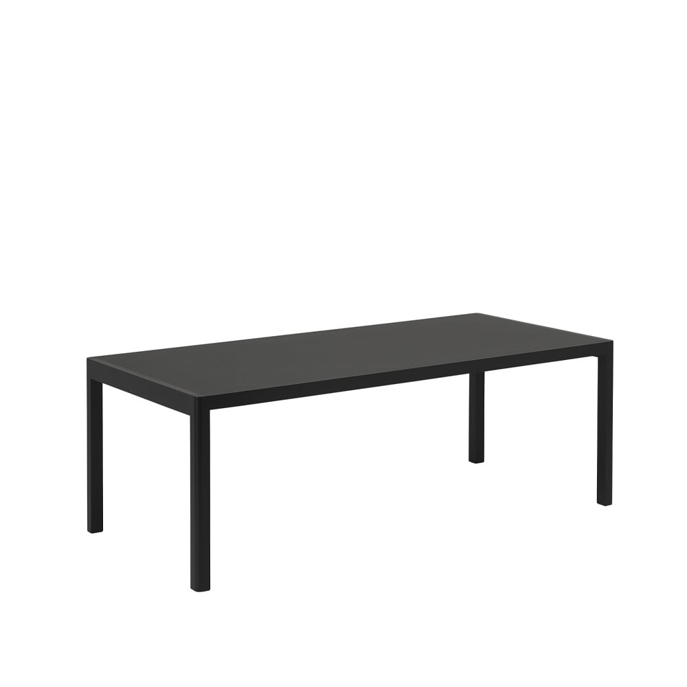 Bilde av Muuto Workshop spisebord Black linoleum-Black 200 x 92 cm