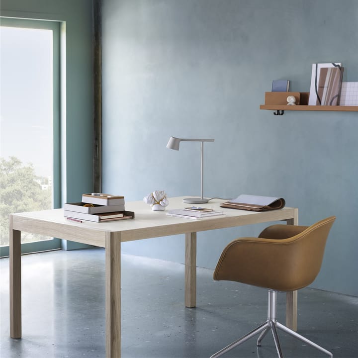 Workshop spisebord - Grey linoleum-Oak 140 x 92 cm - Muuto
