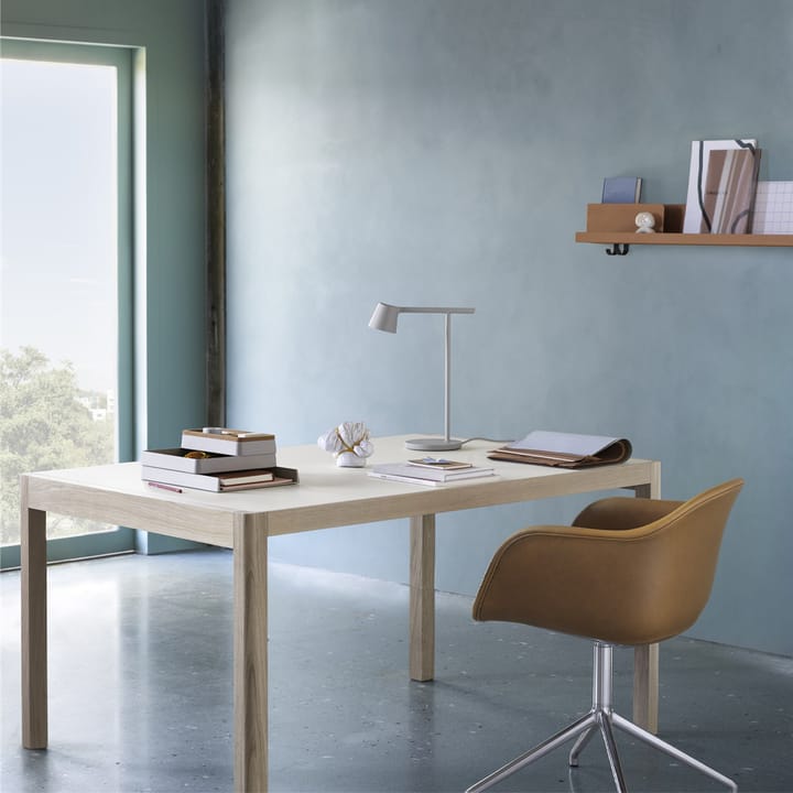 Workshop spisebord, Grey linoleum-Oak 200 x 92 cm Muuto
