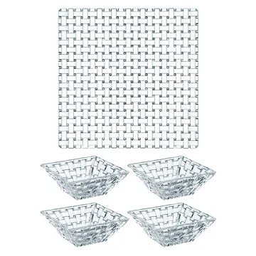 Bossa Nova serveringssett 5 deler - Klar - Nachtmann