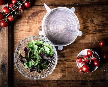 Bossa Nova skål med silikonlokk Ø 15 cm 2-pakning - Klar - Nachtmann