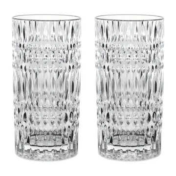 Ethno Barista Latte glass 43,4 cl 2-pakning - Clear - Nachtmann