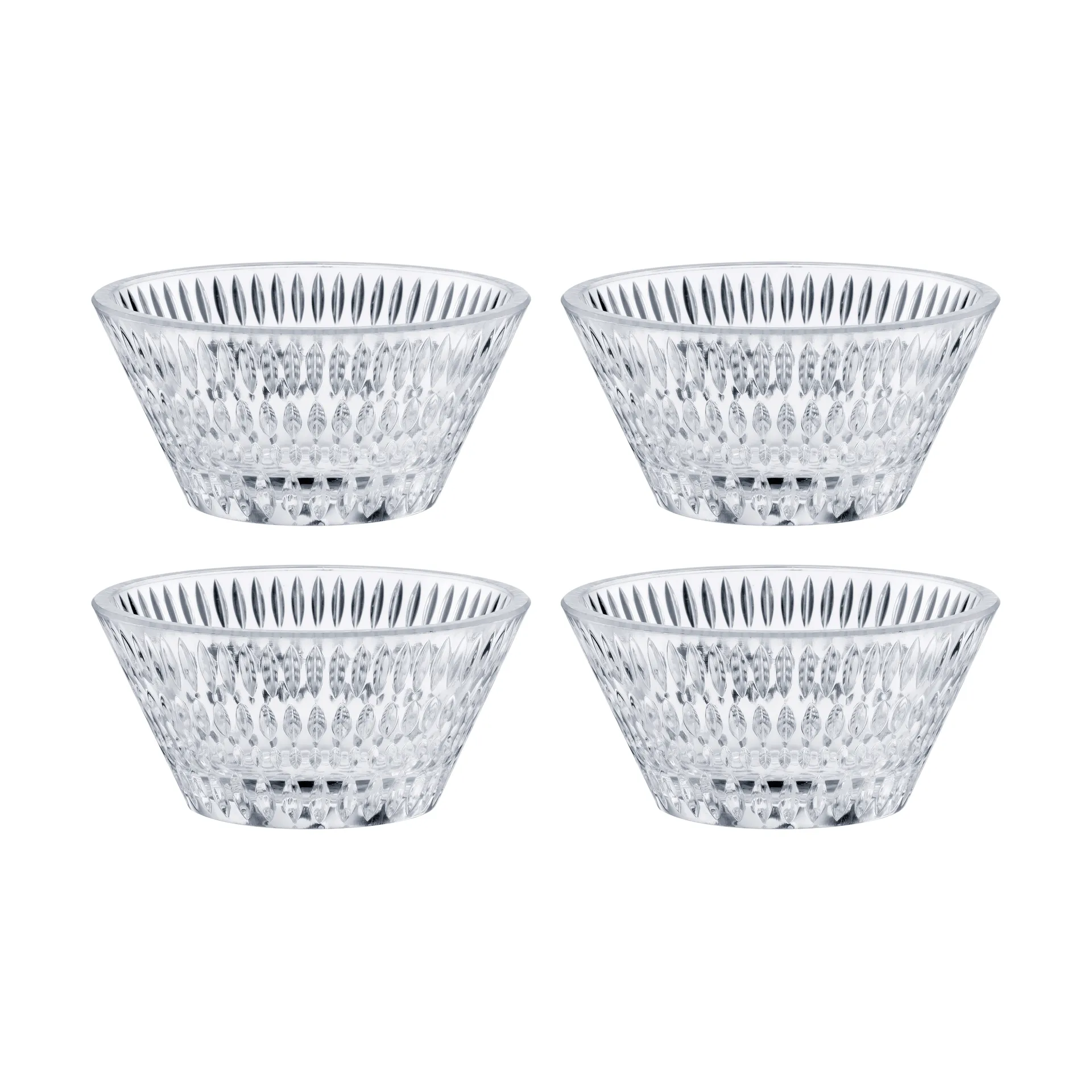 Ethno skål Ø11 cm 4-pk, Clear Nachtmann