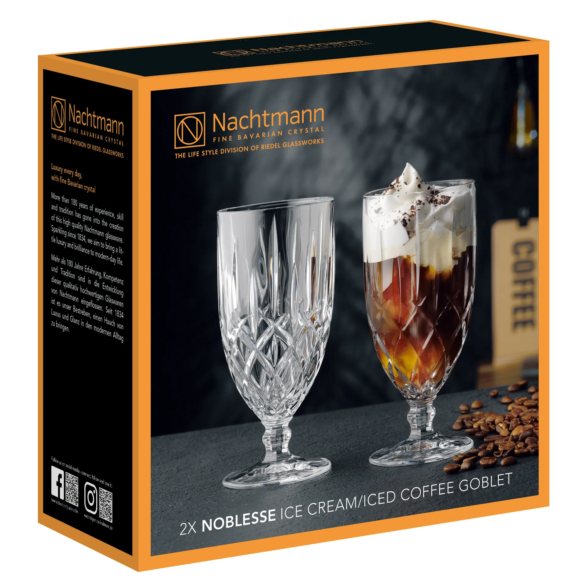 Noblesse dessertglass 2-pakning, Klar Nachtmann