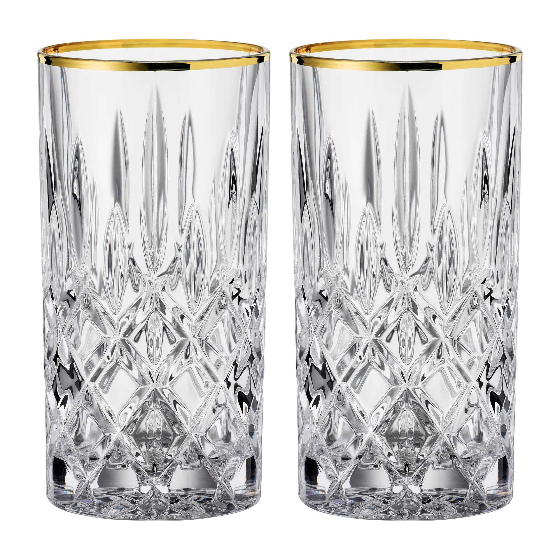 Noblesse Gold longdrinkglass 37,5 cl 2-pakning, Klar Nachtmann