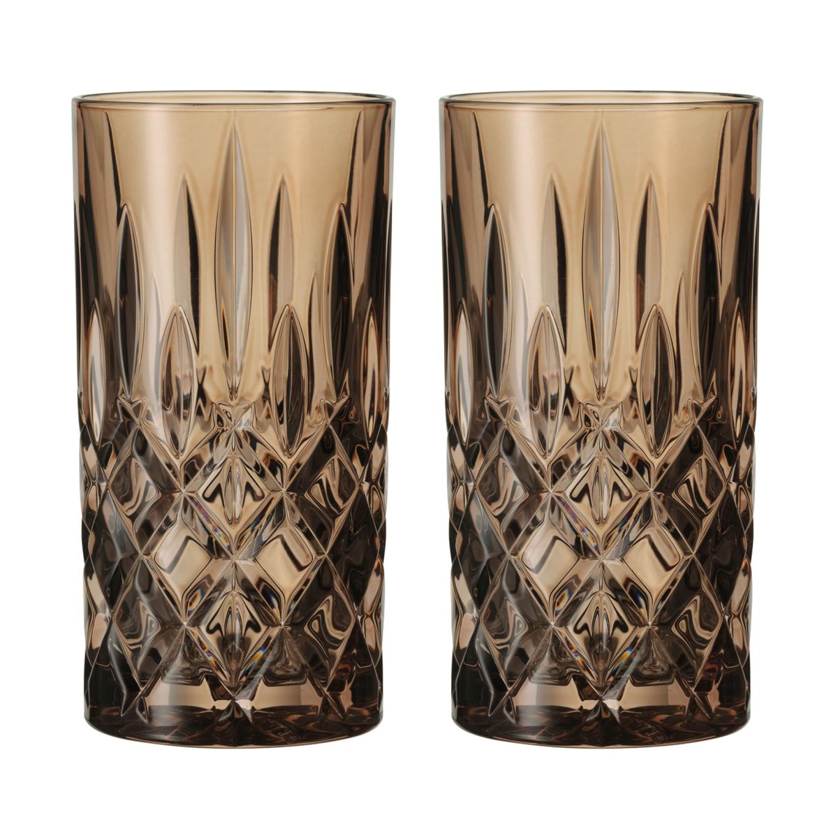 Nachtmann Noblesse Longdrink glass 39,5 cl 2-pakning Tobacco