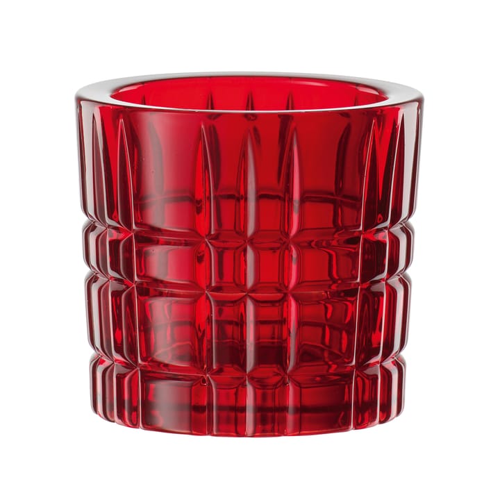 Square telysglass, Rød Nachtmann